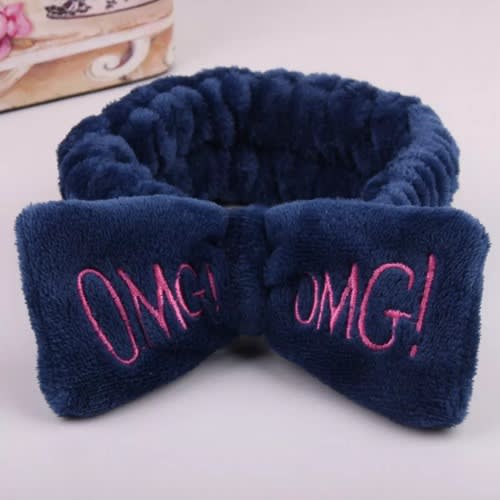 Fluffy OMG Inscribed Hair Bow Band- Navyblue | Konga Online Shopping