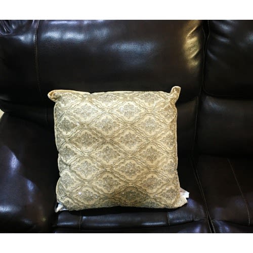 Artistic Accents Decorative Throw Pillow With Beaded Embroidery Konga