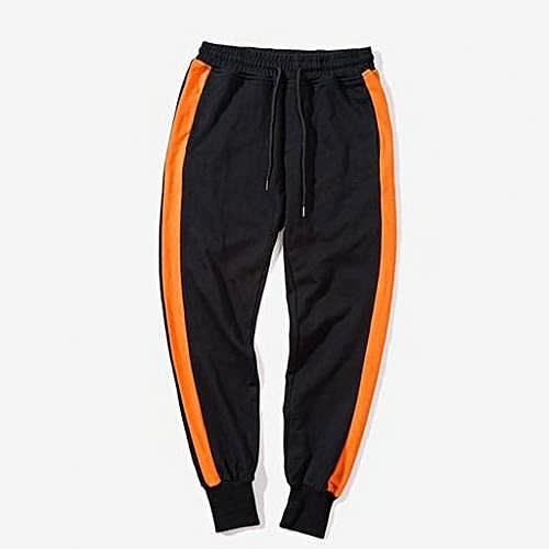 Orange and black joggers clearance