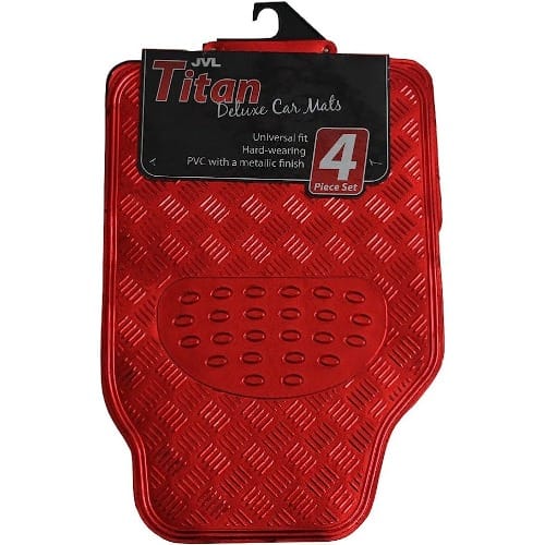 Universal Floor Mat For All Car 5pcs Red Konga Online Shopping