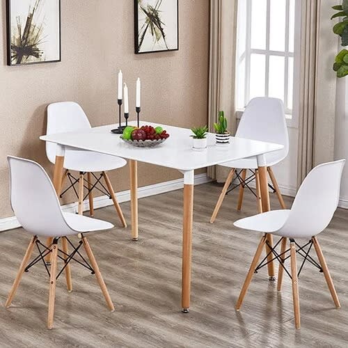 Wooden deals leg chair