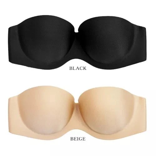Fashion Front Strapless and Backless Invisible Push Up Bra in