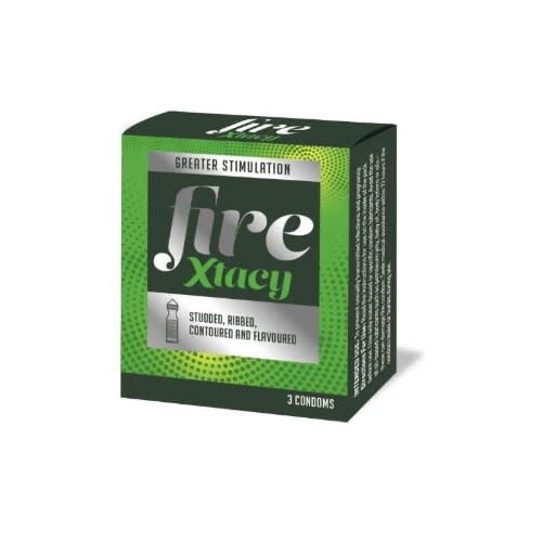 Fire Xtacy Condoms- 3 Pieces.