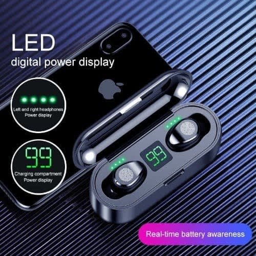 Air F9 Max Bluetooth Earbuds With Powerbank Konga Online Shopping