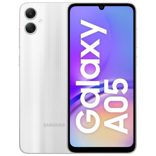 Galaxy A05 - 6.7" - 64GB ROM - 4GB RAM - 4G LTE - Dual SIM - 5000mAh - Silver.