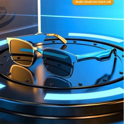 Newest Bone Conduction Headphones Smart Glasses Replaceable Prescription Lenses