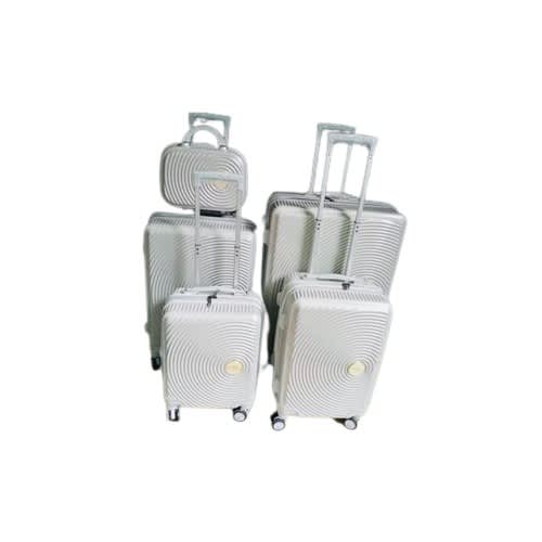 Swiss Polo Plastic Luxury Luggage Set Of 5 Silver Konga
