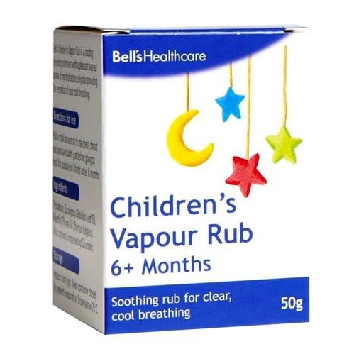 Bells Vapour Rub Erkältungssalbe – 50 G, Zur Inhalation Bei Verstopfter Nase & Husten