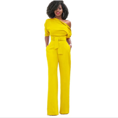 Women Jumpsuits And Rompers Yellow Konga Online Shopping