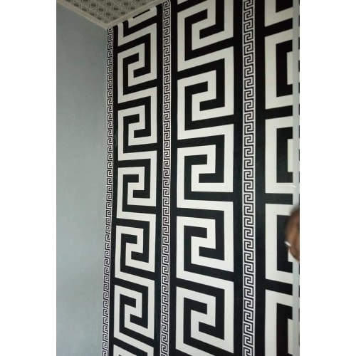 Wallpaper; Versace-Inspired - Black Nd White | Konga Online Shopping