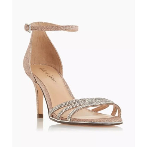 gold diamante sandals