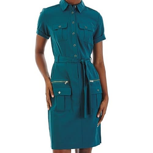 zip shirt dress