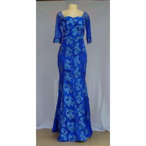 women's plus size royal blue dress