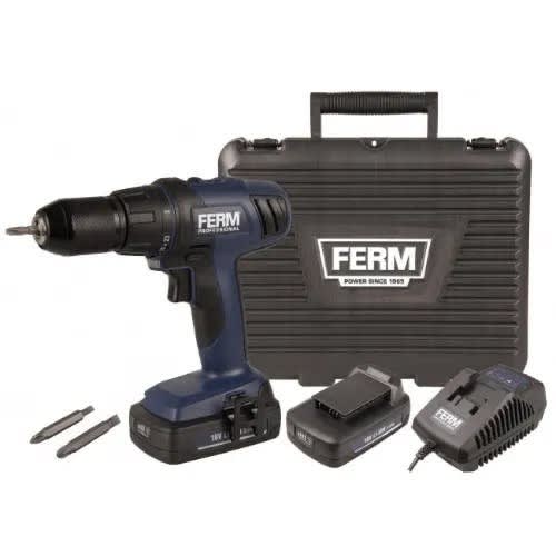 FERM Cordless Drill 18v 2.0ah 2 Batteries Konga Online Shopping