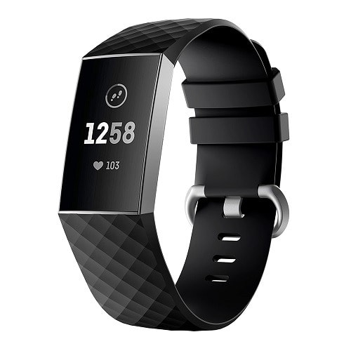 CE Flexible Silicone Smartwatch Strap Replacement For Fitbit Charge 3 ...