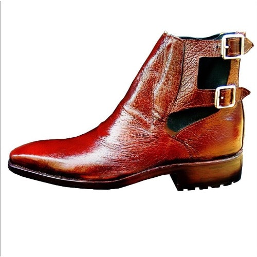 cognac chelsea boots mens