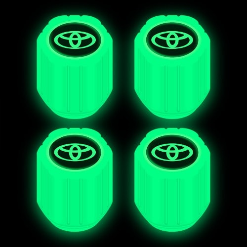 Luminous Tire Air Nozzle Cap & Car Valve Cover For Toyota 4 Pieces