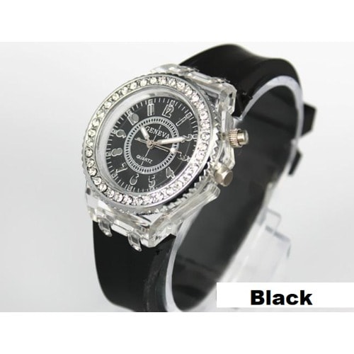 Geneva light up watch outlet
