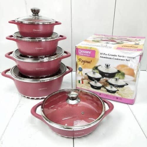 Dessini Granite Cookware Set 10pieces Konga Online Shopping