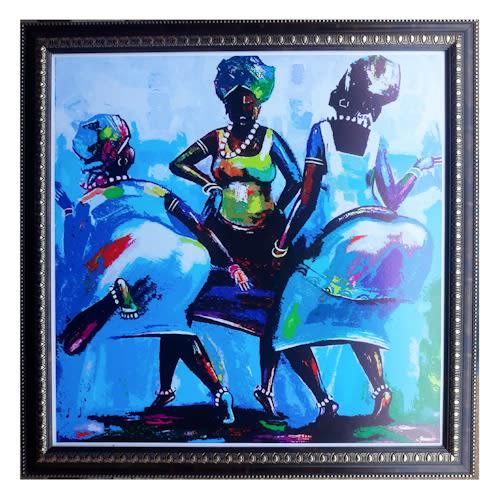 Framed Artwork Print Of Dancing African Women Konga Online Shopping