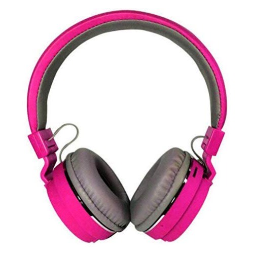 Sh 12 Bluetooth Headphone With Memory Card Slot - Pink.