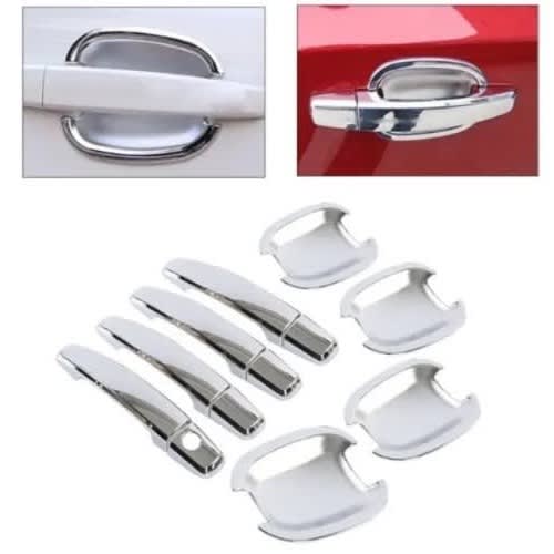 thumbnail image 2 of 4-Piece Beige Interior Door Handle Set For Toyota Camry 2002-2006 (Front & Rear) 2 of 6
