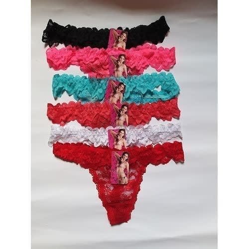 Ladies G-String Panties - Set Of 6