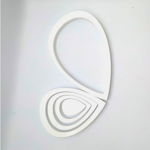 Creative 3d Raindrop Wooden Wall Sticker 15 Pieces White Konga Online Shopping