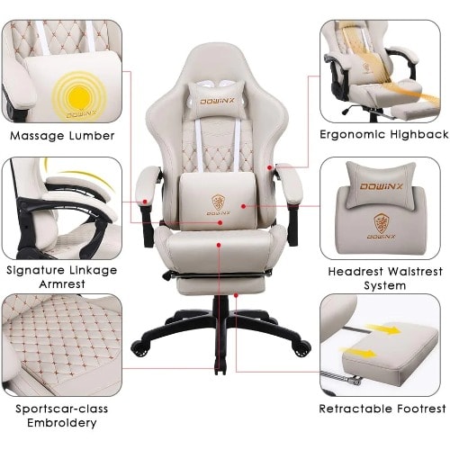 Dowinx gaming chair white deals