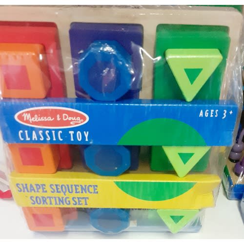 Melissa & doug shape deals sequence sorting set