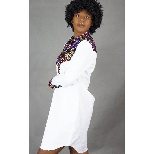 long sleeve african print dresses