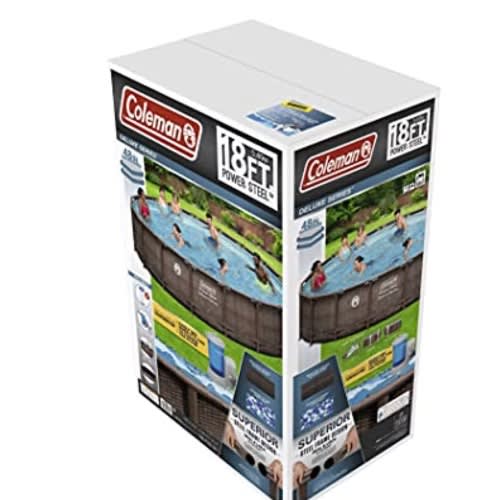 Coleman Power Steel 18’ X 48” Round Above Ground Pool Set Konga