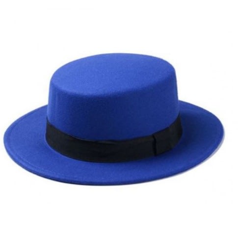 Blue hot sale boater hat