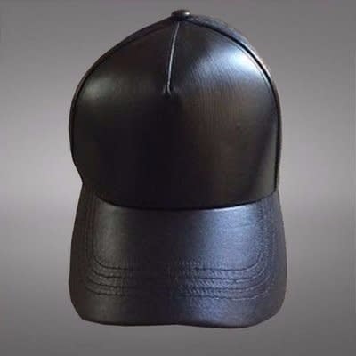 leather golf cap