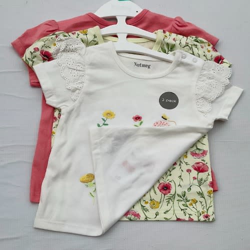 Morrisons Baby Girl Floral Tees 3 Pack Konga Online Shopping