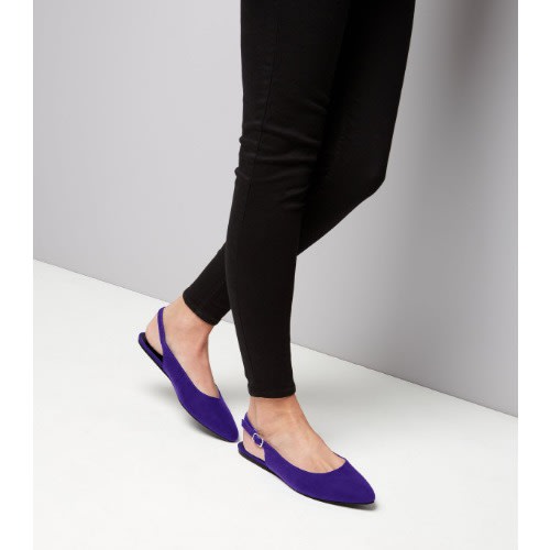 flats with blue sole
