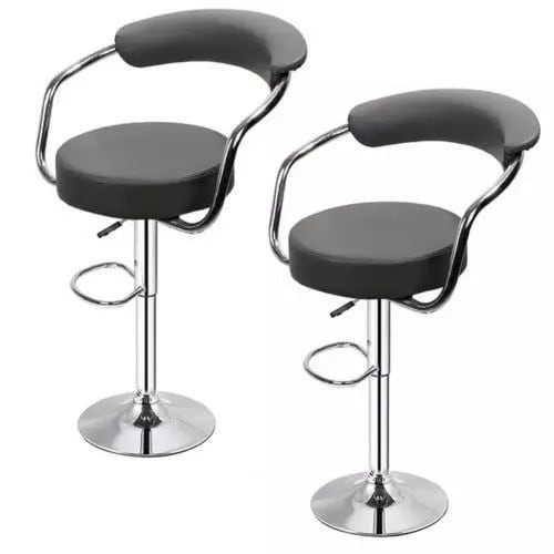 Modern Adjustable Bar Stools With Back, Small Modern Swivel Bar Stools With Backs