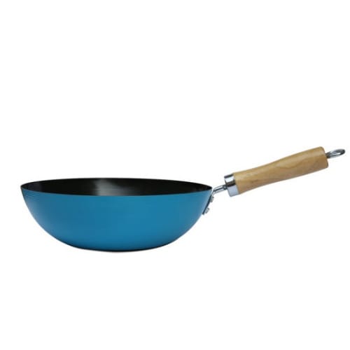 Sabichi 28cm Large Deep Non Stick Carbon Steel Wok Blue Konga Online Shopping