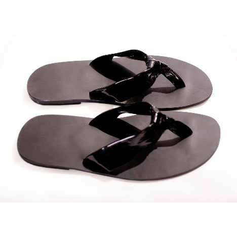 black palm slippers