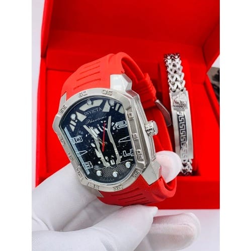 Invicta Men s Rubber Wrist Watch Set Konga Online Shopping