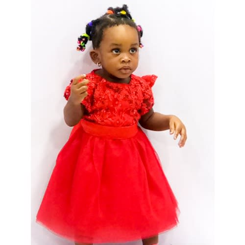 Baby red clearance gown