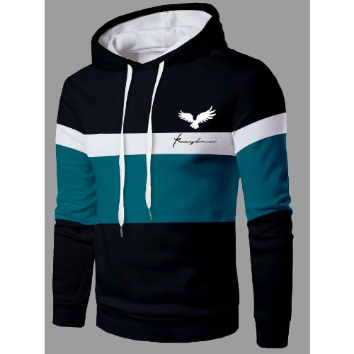 Color patch hoodie sales
