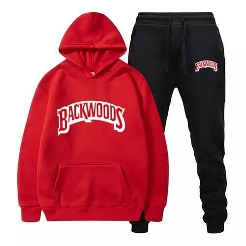 Backwoods Red Hoodie And Black Jogger | Konga Online Shopping