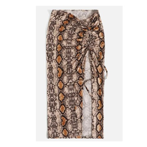Shein Animal Print Split Thigh Skirt | Konga Online Shopping