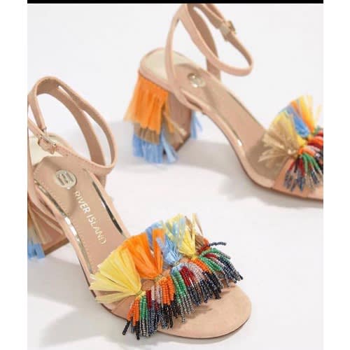 River island multi coloured heels online