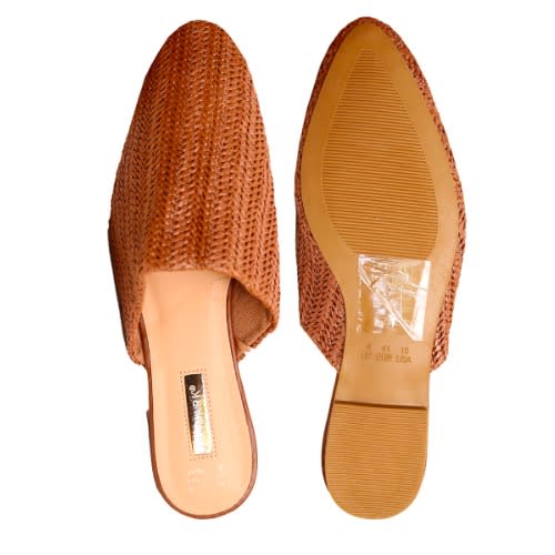 Primark Flat Plaited Mules Brown Konga Online Shopping