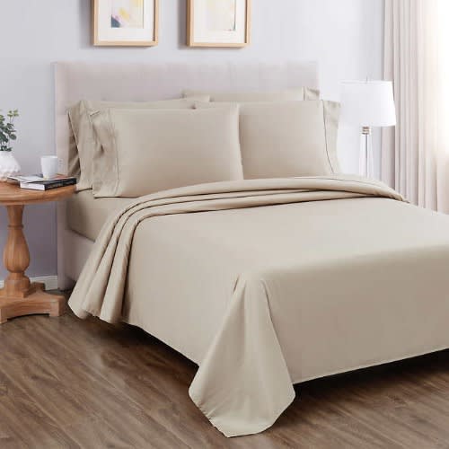 Kirkland Signature 680 Thread Count 6piece Sheet Set King beige