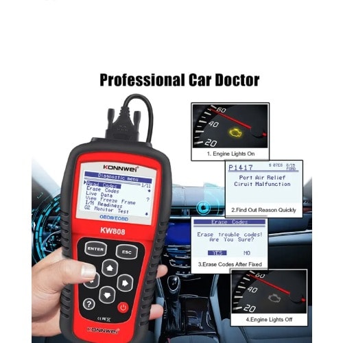 Konnwei Obd2 Car Auto Scanner Kw808 | Konga Online Shopping