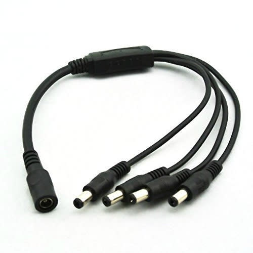 Kbarge 1 To 4 Way Dc Power Splitter Cable For Cctv Cameras Dvr Nvr Led Light Strip Konga Online Shopping