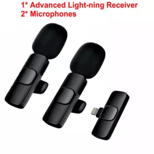 Wireless Microphone For iPhone - 2 Microphones And 1 Iphone Wireless  Receiver